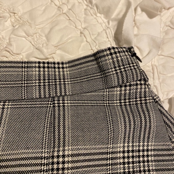 Zara gray plaid check ruffle mini skirt - Picture 6 of 8